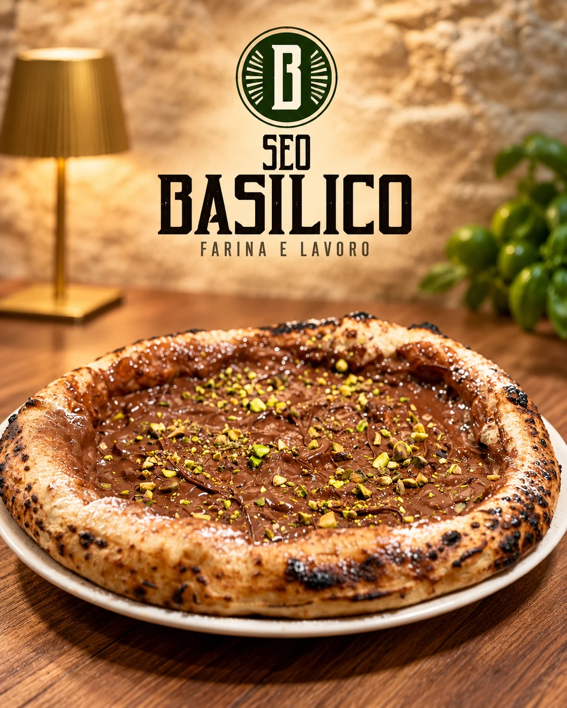 Seo Basilico dessert pizza